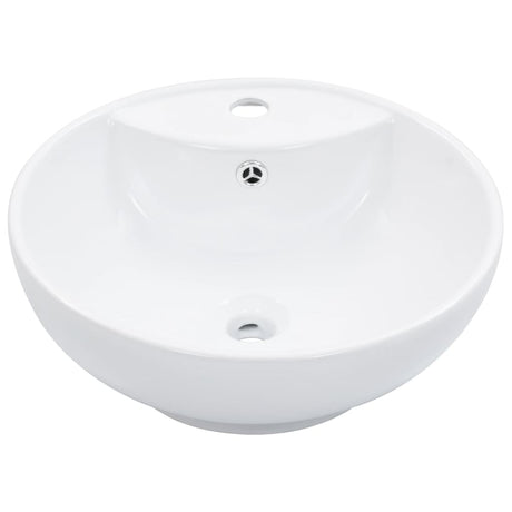 Vidaxl Washingin avec atterrissage 46,5x18 cm blanc céramique