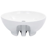 Vidaxl Washingin avec atterrissage 46,5x18 cm blanc céramique