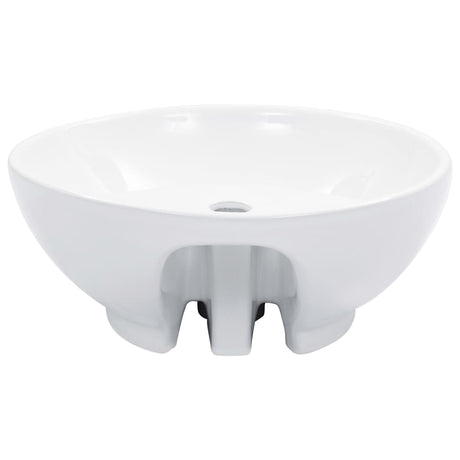 Vidaxl Washingin avec atterrissage 46,5x18 cm blanc céramique