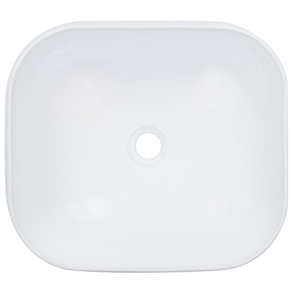 Vidaxl Washbasin 44.5x39.5x14,5 cm keramična bela