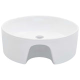 Vidaxl Washbasin z lądowaniem 36x13 cm ceramiczna biała