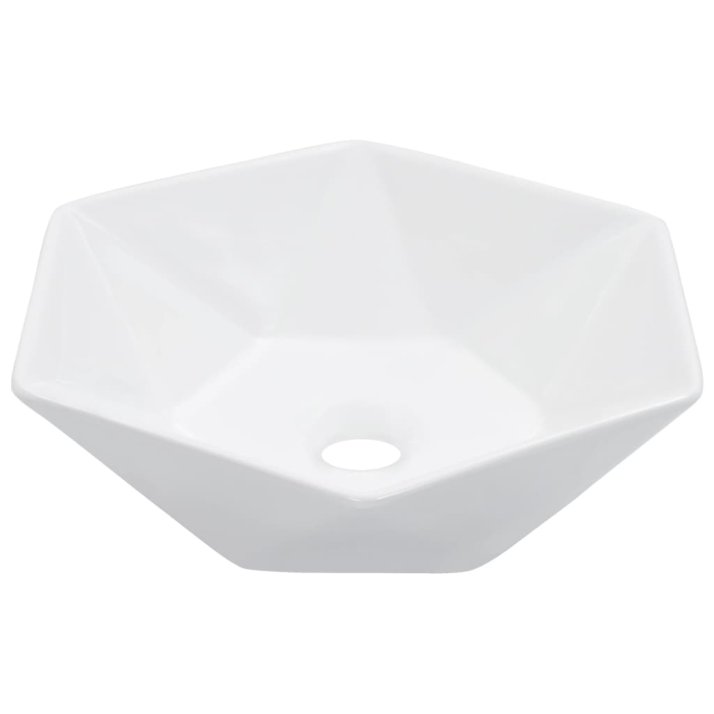 Vidaxl Washbasin 41x36.5x12 cm keramična bela