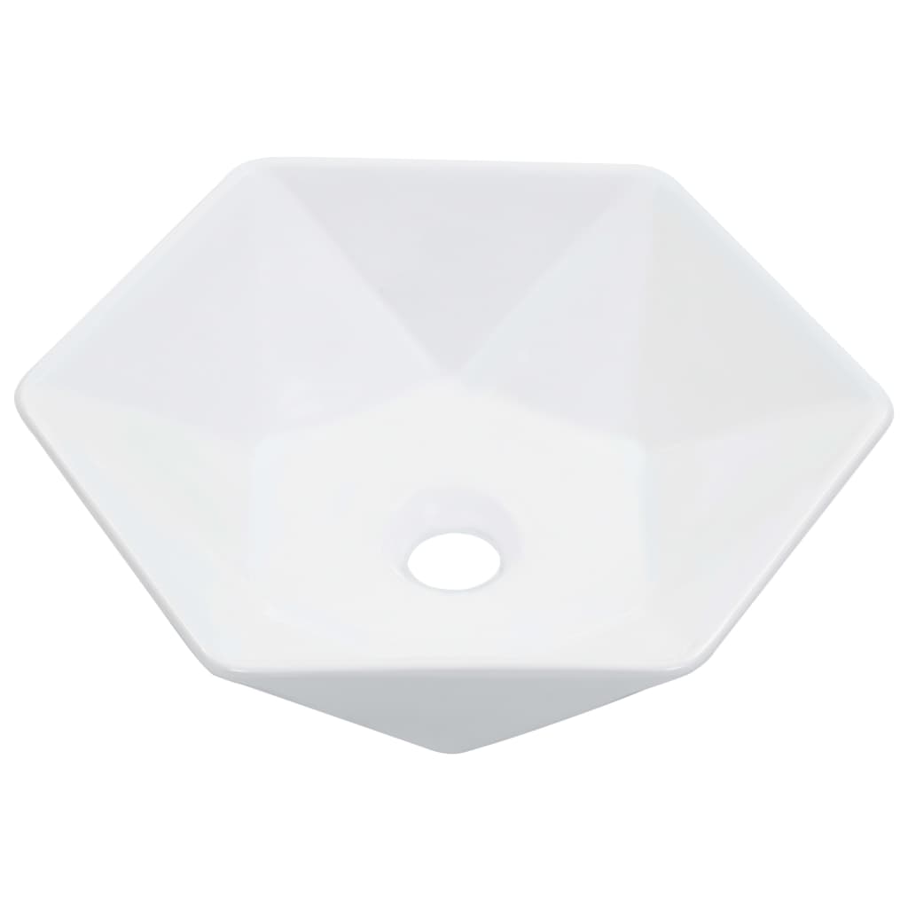 Vidaxl Washbasin 41x36.5x12 cm keramična bela