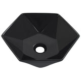 Vidaxl Washbasin 41x36.5x12 cm Black en céramique