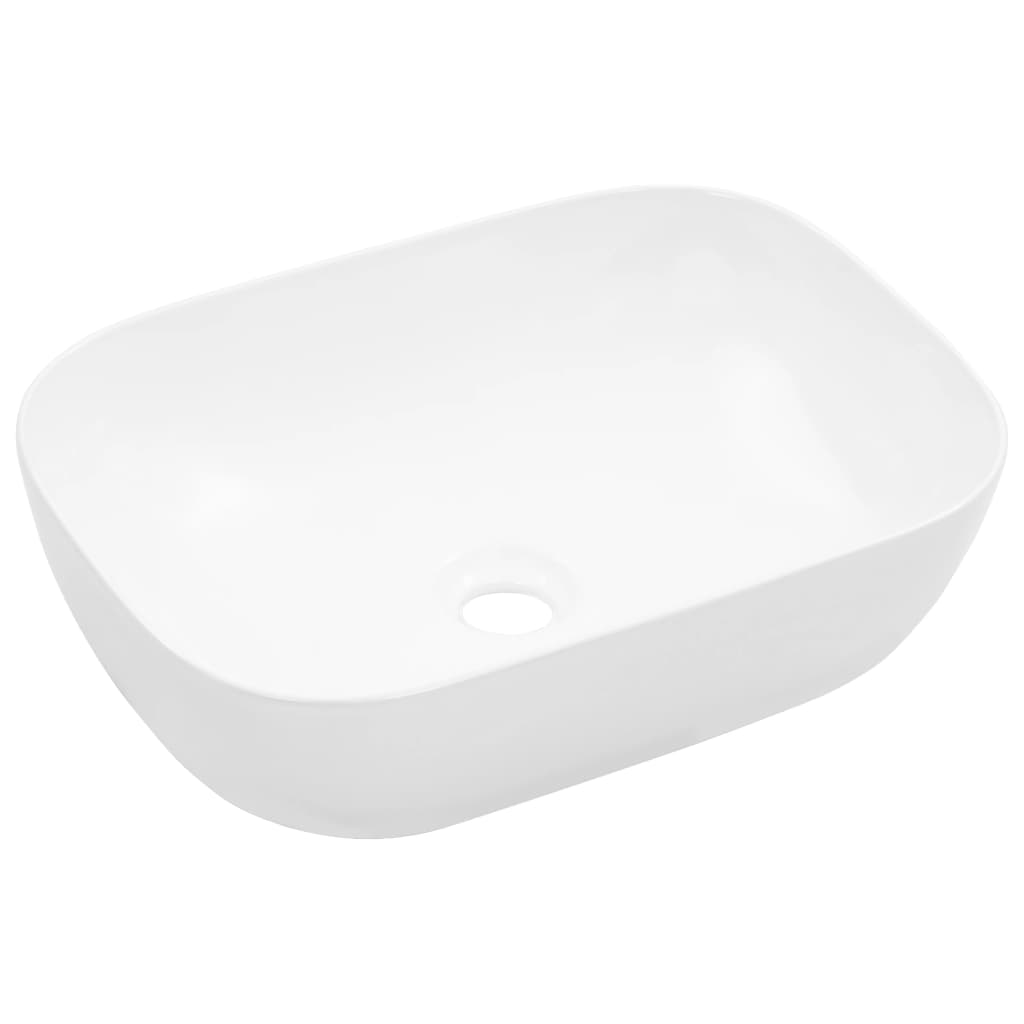 Vidaxl Washbasin 45.5x32x13 cm ceramiczna biała