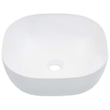 Vidaxl Washbasin 42.5x42.5x14.5 cm ceramiczna biała