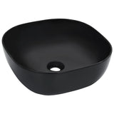 Vidaxl Washbasin 42.5x42.5x14,5 cm Black en céramique