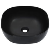 Vidaxl Washbasin 42.5x42.5x14,5 cm Black en céramique