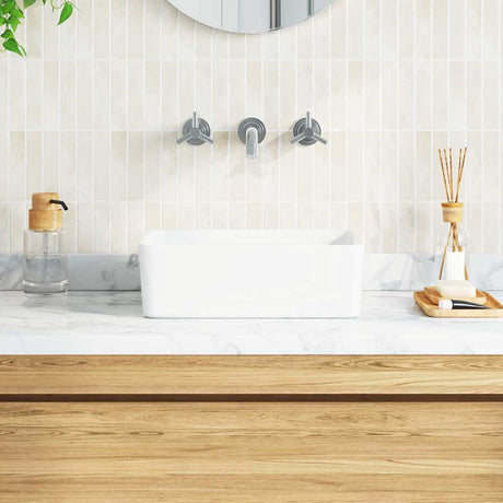 Vidaxl Washingin 40x30x13 cm Céramique blanc