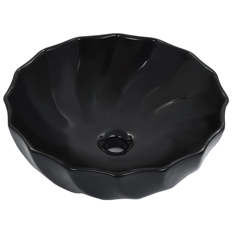 Vidaxl Washbasin 46x17 cm Black en céramique