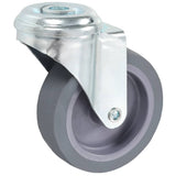 Vidaxl roulettes pivotantes avec trous de boulons 4 pcs 75 mm