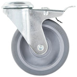 Roulettes pivotantes Vidaxl avec trous de boulons et doubles freins 4 pcs 100 mm