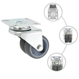 Vidaxl roulettes doubles pivotantes 4 pcs 50 mm
