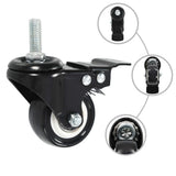 Vidaxx roulettes pivotantes avec freins 4 pcs 50 mm