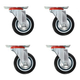 Vidaxx roulettes pivotantes 4 pièces 75 mm