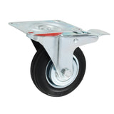 VidaXL swivel wheels with double brakes 4 pc 100 mm