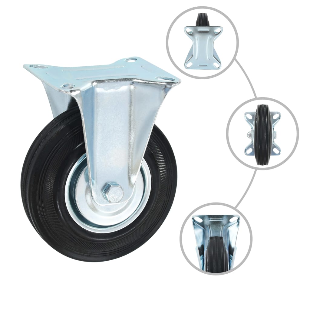 Vidaxx roues fixes 4 pcs 125 mm
