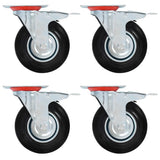 Vidaxx roulettes pivotantes avec double frein 4 pcs 125 mm