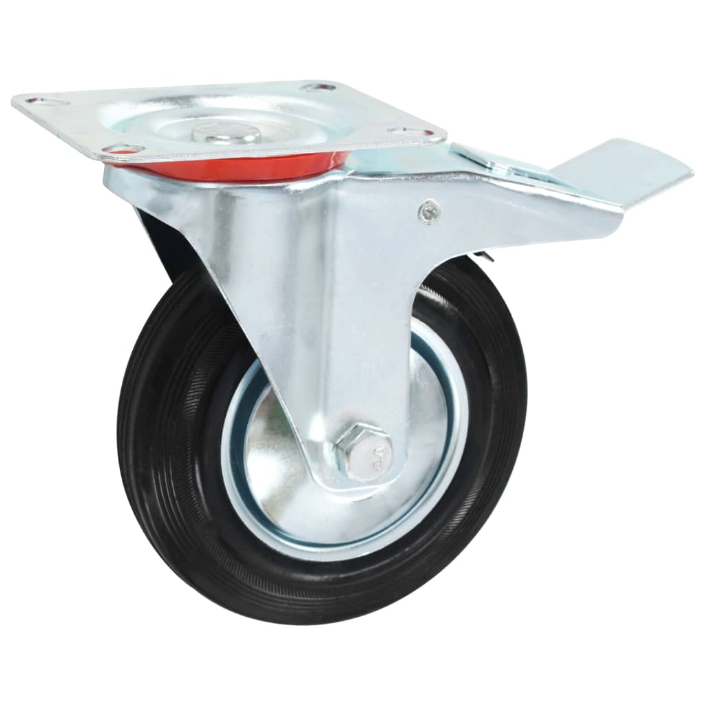 Vidaxx roulettes pivotantes avec double frein 4 pcs 160 mm