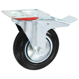 Vidaxx roulettes pivotantes avec double frein 4 pcs 160 mm