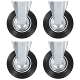 Vidaxl Roues fixes 4 ST 200 mm