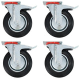 Vidaxx roulettes pivotantes avec double frein 4 pcs 200 mm