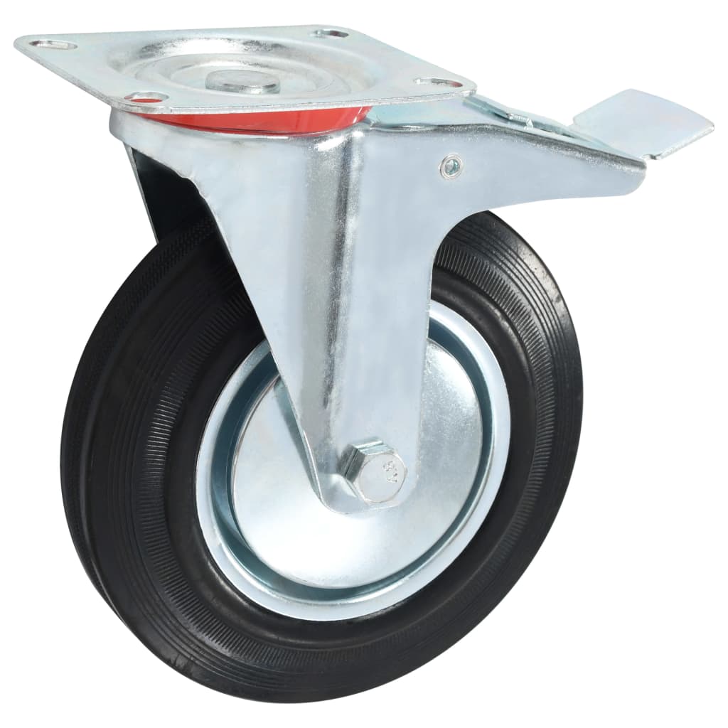 Vidaxx roulettes pivotantes avec double frein 4 pcs 200 mm