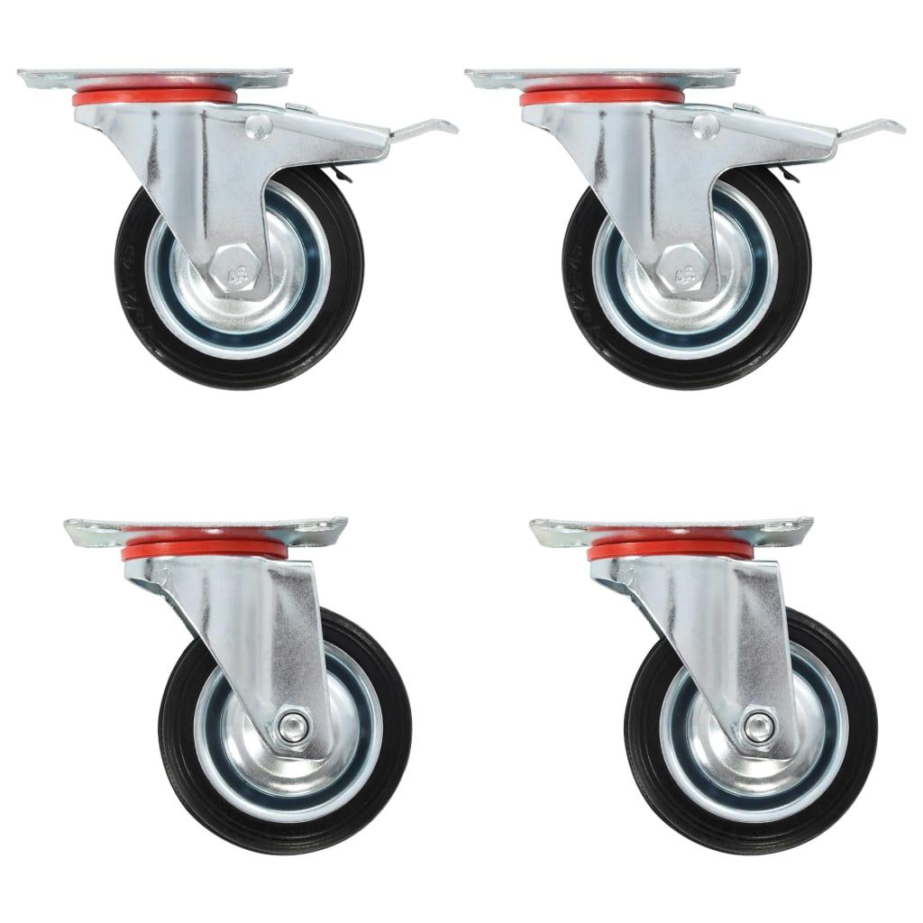 Vidaxx roulettes pivotantes 4 pièces 75 mm