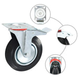 Vidaxx roulettes pivotantes 4 pièces 200 mm