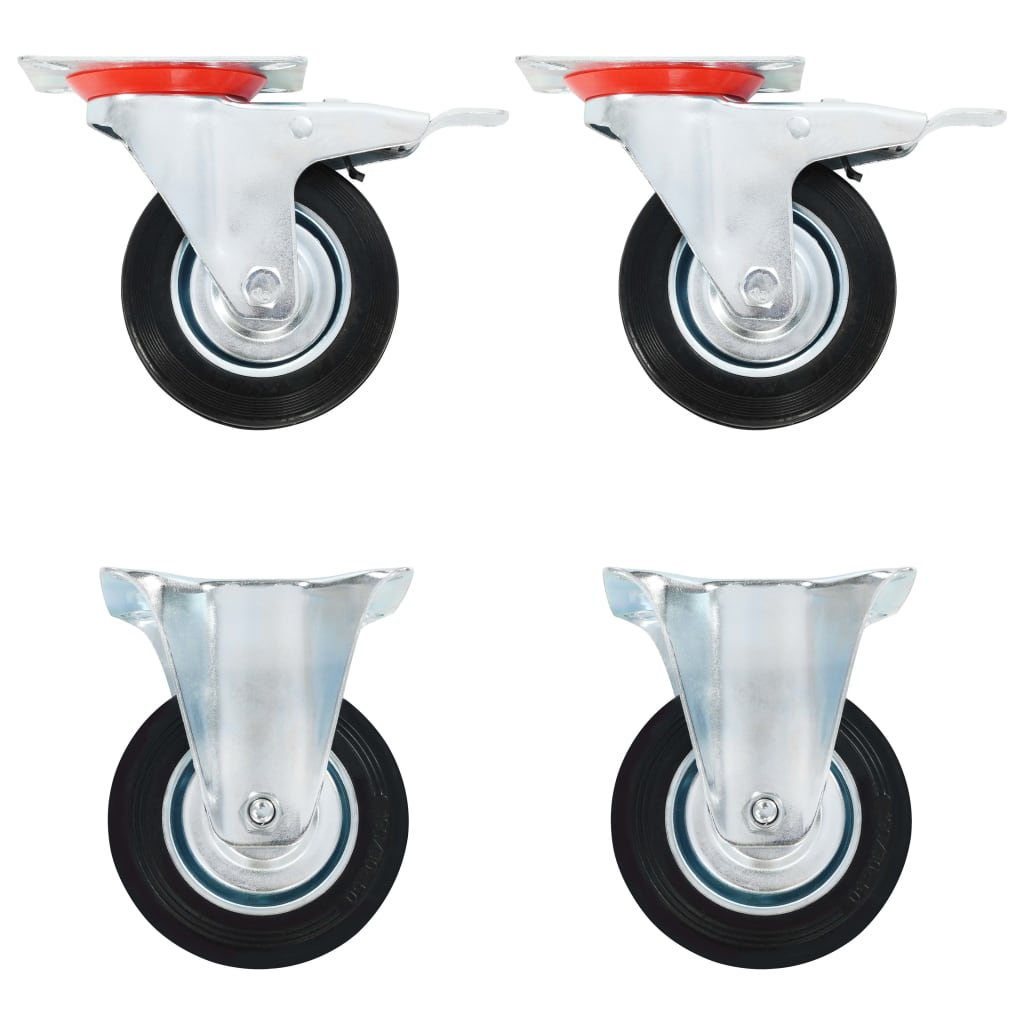 Roues Vidaxxl 4 pièces 100 mm