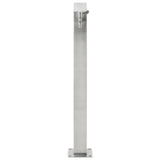 Columna de agua de jardín de Vidaxl cuadrado 95 cm de acero inoxidable