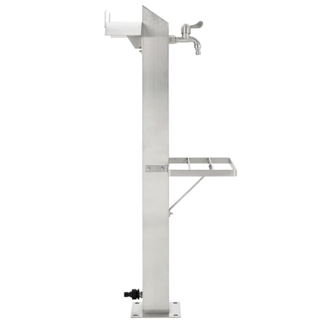Vidaxl Garden Water Colmn Square 95 cm en acier inoxydable