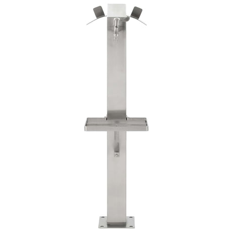 Vidaxl Garden Water Colmn Square 95 cm en acier inoxydable
