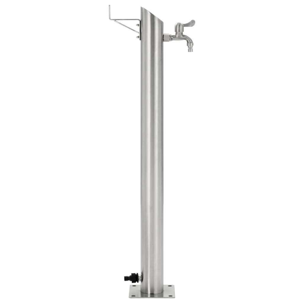 Vidaxl garden water column round 95 cm stainless steel