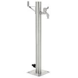Vidaxl Garden Water Colmning Round 65 cm en acier inoxydable