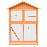 Vidaxl Vogelkooi 125.5x59.5x164 cm Pine solide et bois de pin