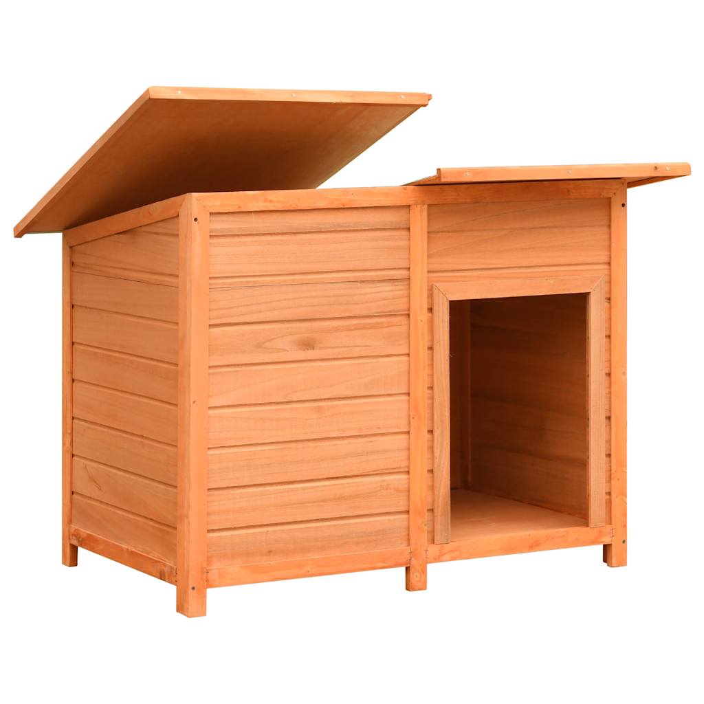 Vidaxl Dog Loft 120x77x86 cm Pine solide et bois de feu