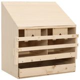 Vidaxl Chicken Shelter 2 compartiments 63x40x65 cm Pine solide