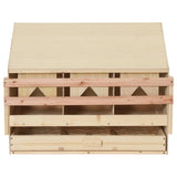 Vidaxl Chicken Shelter 3 compartiments 72x33x54 cm Pine solide