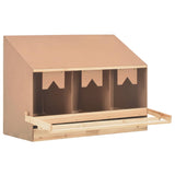 Vidaxl Chicken Shelter 3 compartiments 93x40x65 cm Pine solide