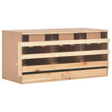 Vidaxl Chicken Shelter 3 compartiments 96x40x45 cm Pine solide