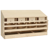 Vidaxl chicken shelter 4 compartments 106x40x59 cm solid pine