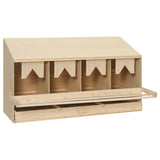 Vidaxl chicken shelter 4 compartments 106x40x59 cm solid pine