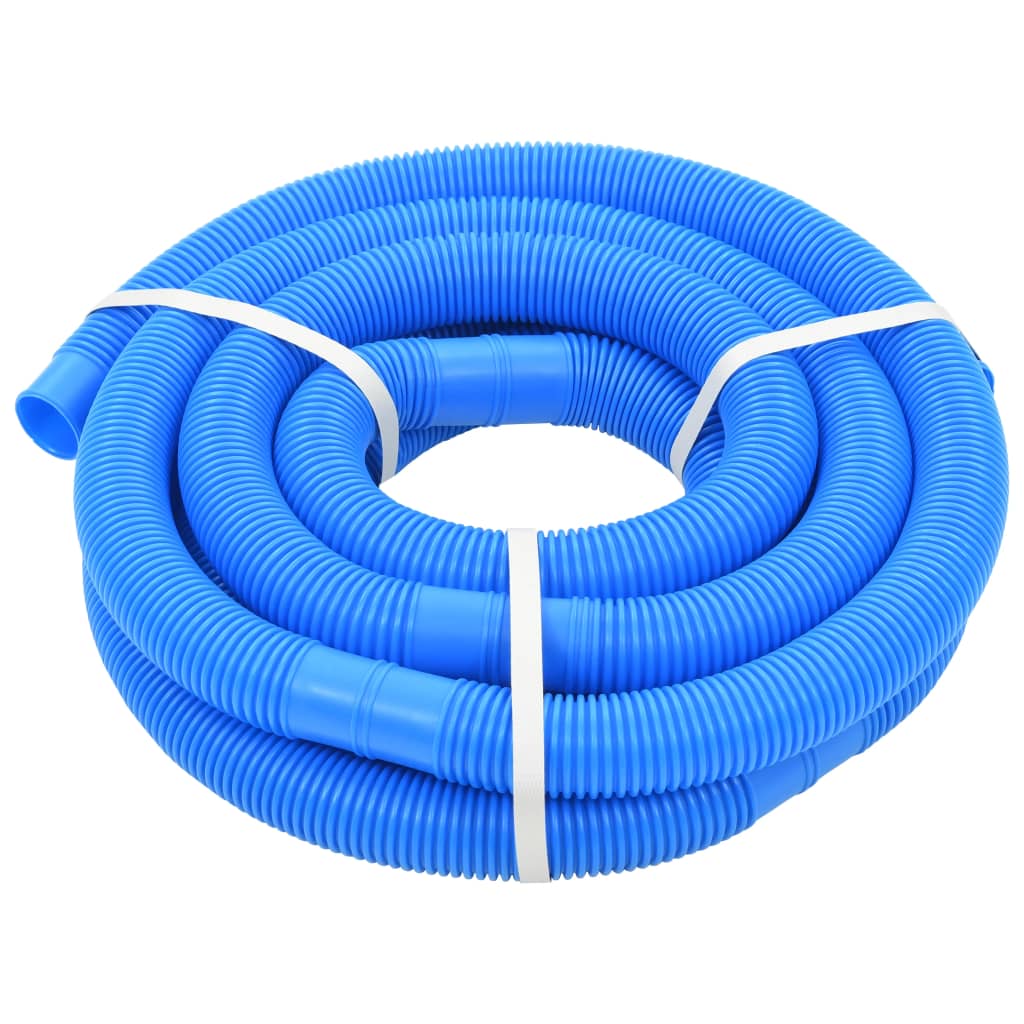 Vidaxl swimming pool hose with clamps 38 mm 6 m blue