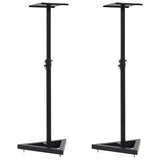 Le haut-parleur du moniteur Vidaxl Stands 2 St Steel noir