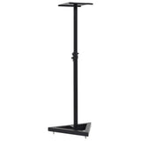 Le haut-parleur du moniteur Vidaxl Stands 2 St Steel noir