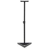 Le haut-parleur du moniteur Vidaxl Stands 2 St Steel noir