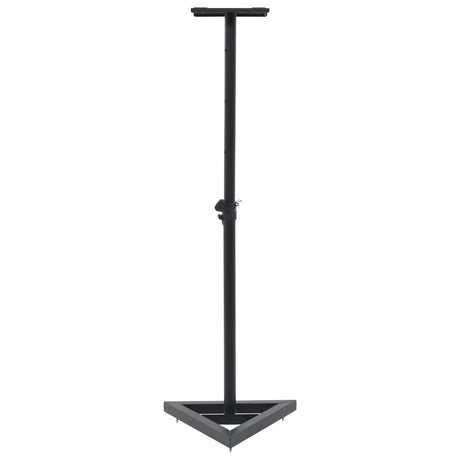 Le haut-parleur du moniteur Vidaxl Stands 2 St Steel noir
