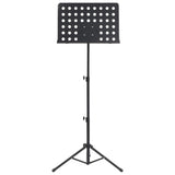 Vidaxl Music Book Stand Steel Black