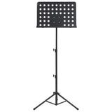 Vidaxl Music Book Stand Steel noir